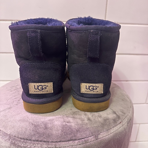 UGG classic mini 2 Navy suede sheepskin water resistant Y2K throwback - Picture 5 of 13